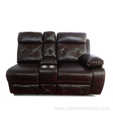 Modern Leather Recliner Sofa Manual Recliner Corner Sofa